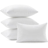 MIULEE Pillows Inserts, Pack of 4 12x20 Inch 100% Virgin Microfiber Filling Throw Pillows for Bed Couch Sofa